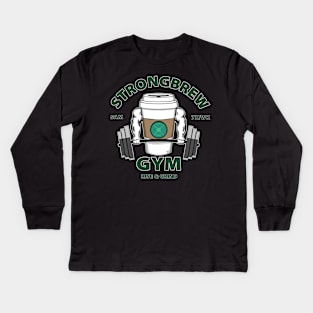 Strongbrew Gym Kids Long Sleeve T-Shirt